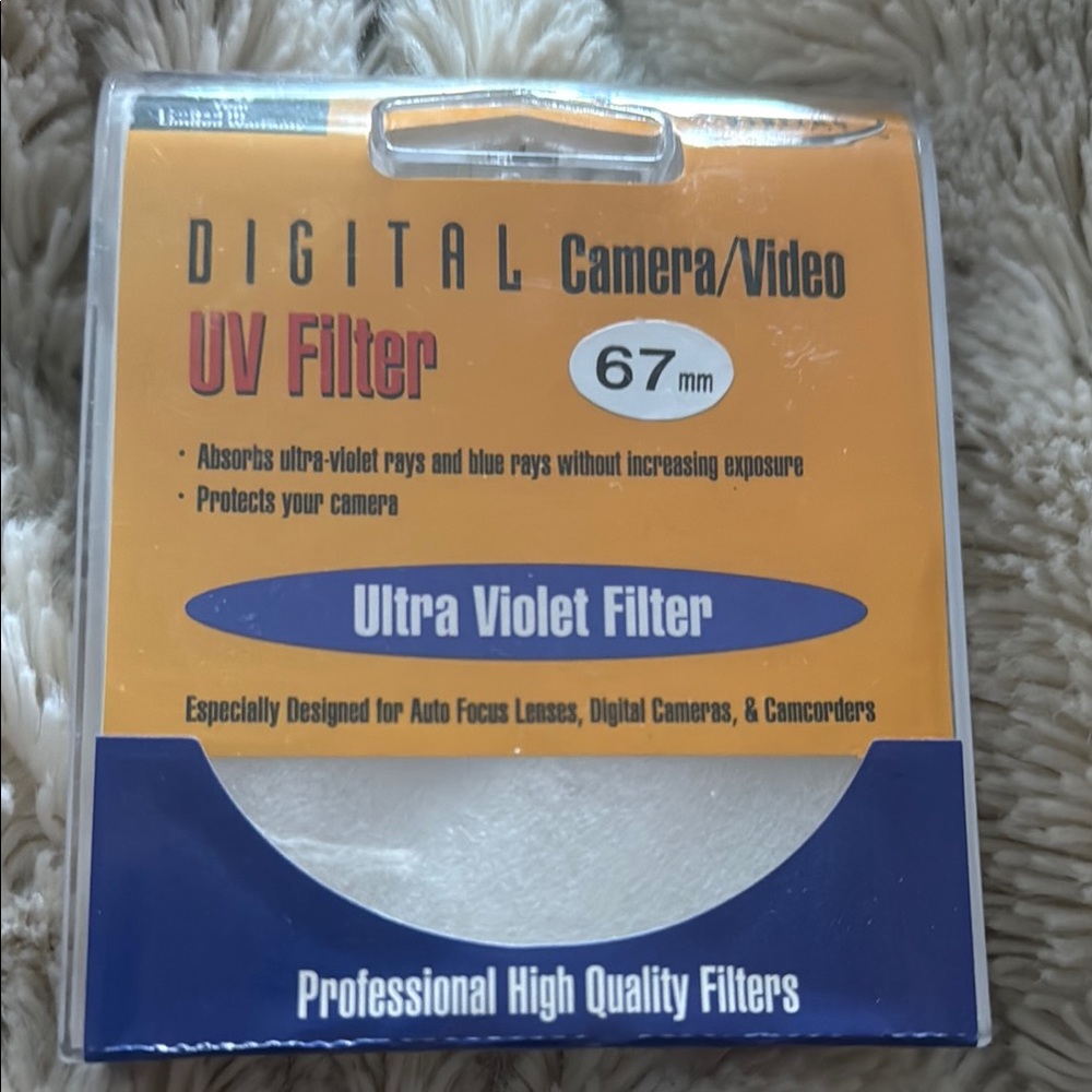 Blue and Orange Professional Camera Lens Filters